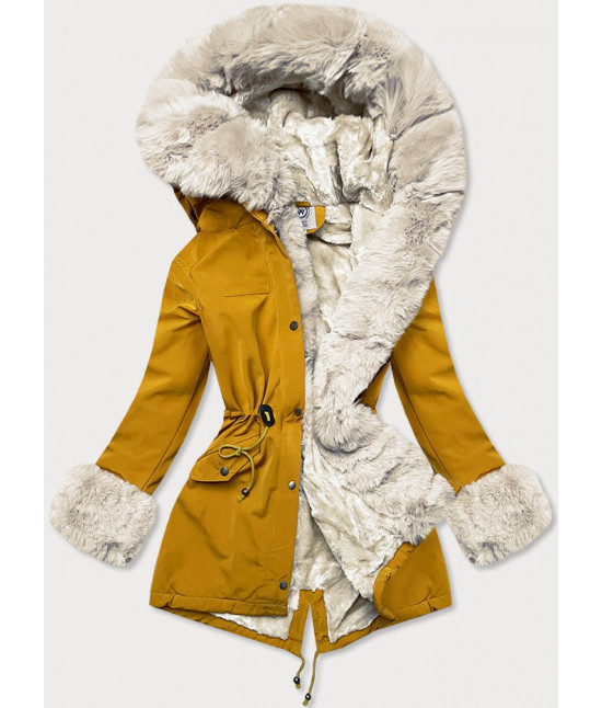 Dámska zimná bunda MODAK13 horčicová
