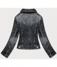 Krátka dámska jeansová bunda MODA5989 čierna