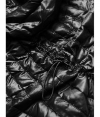 Dámska jarná bunda v nadmerných veľkostiach MODA6107 čierna