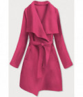 Dámsky kabát MODA747 ružový
