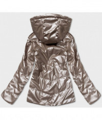 Dámska obojstranná zimná bunda MODA9795 cappuccino