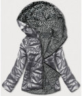 Dámska obojstranná zimná bunda MODA9795 šedá