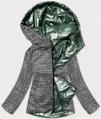 Dámska obojstranná zimná bunda MODA9795 zelená