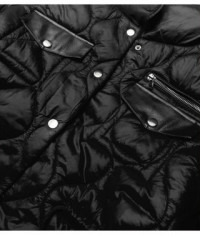 Dámska dlhá jarná bunda MODA8-001 čierna