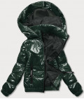 Dámska krátka jarná bunda MODA9785 zelená