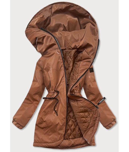 Dámska jesenná bunda MODA8105 karamelová