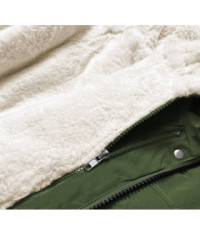 Dámska zimná bunda MODA629 khaki