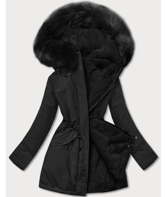 Teplá dámska zimná bunda MODA610 čierna