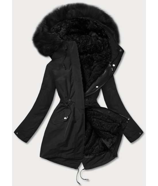 Dámska zimná bunda MODA629BIG čierna