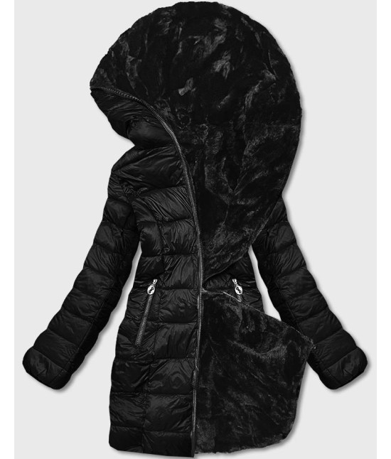 Obojstranná zimná bunda MODA8053 čierna