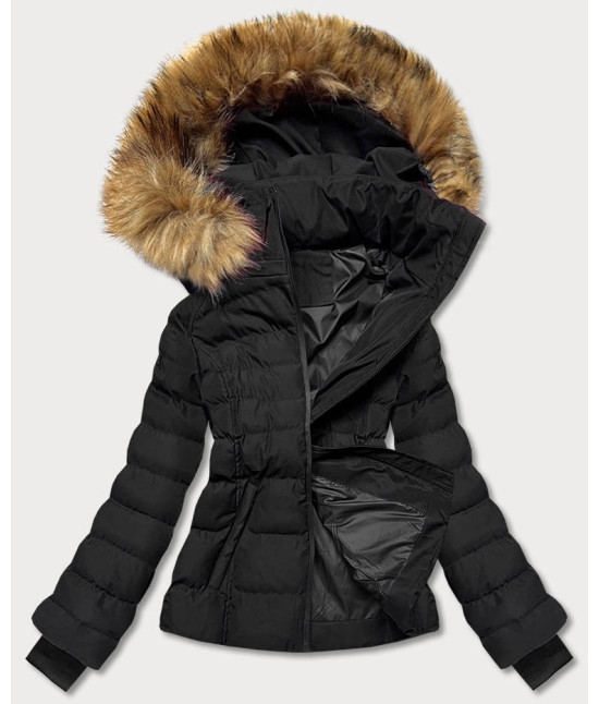 Krátka dámska zimná bunda MODA768 čierna