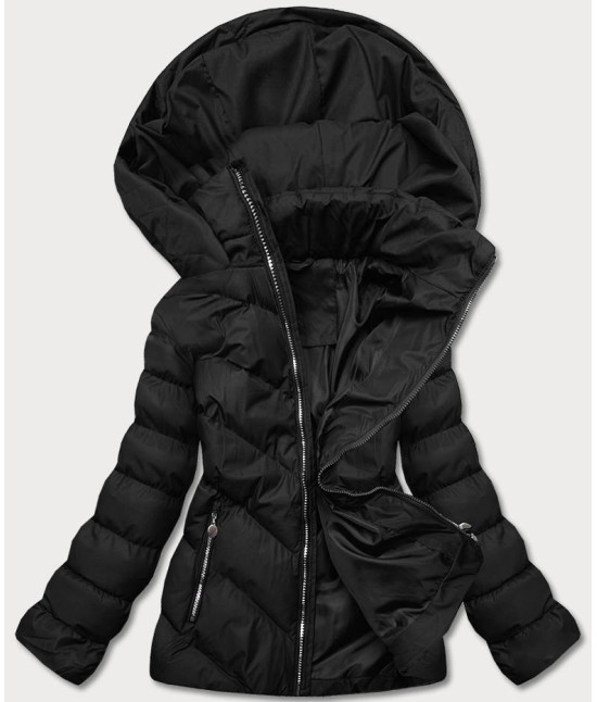 Krátka dámska zimná bunda MODAM725 čierna