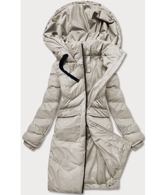 Ľahká dámska zimná bunda MODA735 béžová