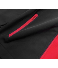 Dámska bunda MODA017 čierno-červená