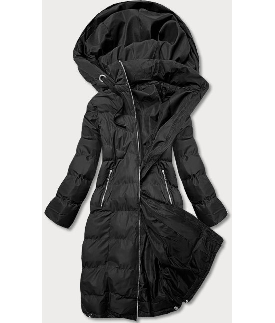 Dlhšia dámska zimná bunda MODAM736 čierna