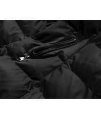 Dámska zimná bunda s kapúňou Moda750 čierna