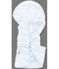 Dámska vesta s kapucňou MODA720 biela