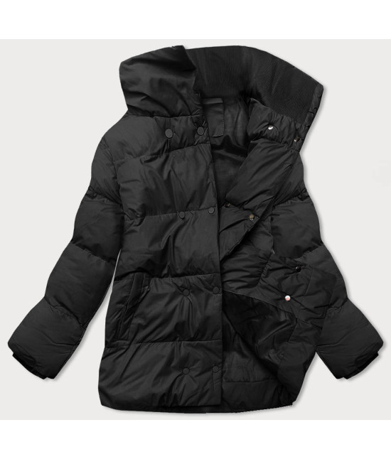 Krátka dámska zimná bunda MODA729 čierna