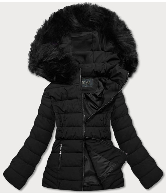 Dámska krátka zimná bunda MODA9058 čierna