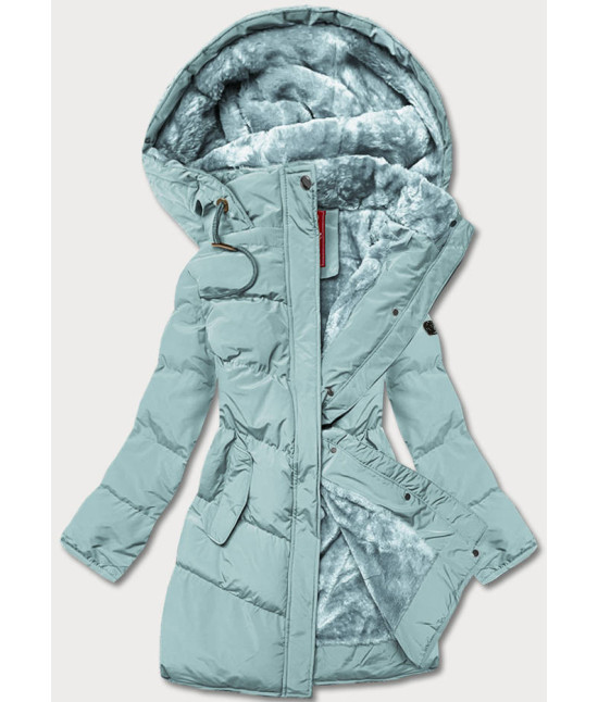 Prešívaná dámska zimná bunda MODA963 mätová