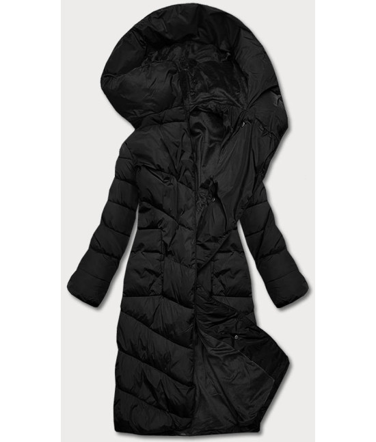 Dlhá dámska zimná bunda MODA033 čierna