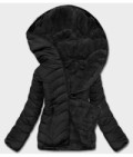 Dámska obojstranná zimná bunda MODA1507 čierna