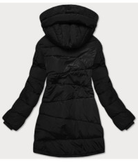 Dámska asymetrická zimná bunda MODA1113 čierna