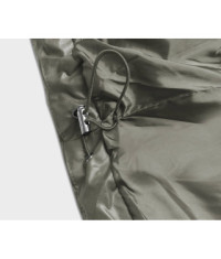 Dámska zimná bunda oversize z eko-kože MODAAG2-J90 khaki