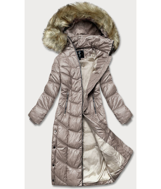 Ľahká dámska zimná bunda MODA203 béžová