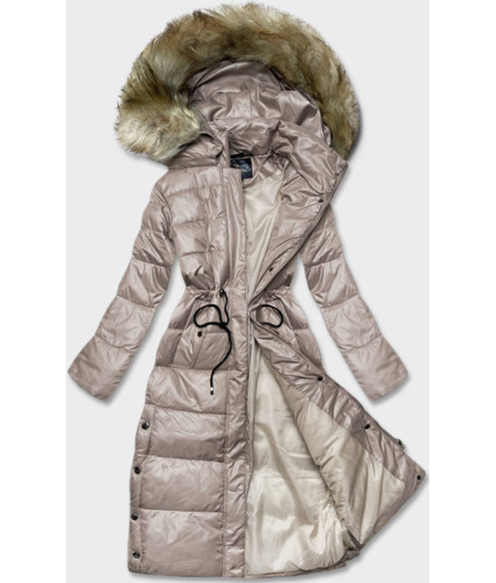 Ľahká dámska zimná bunda MODA201 béžová