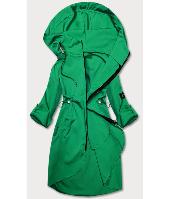 Tenká dámska tunika s kapucňou MODA8118 zelená