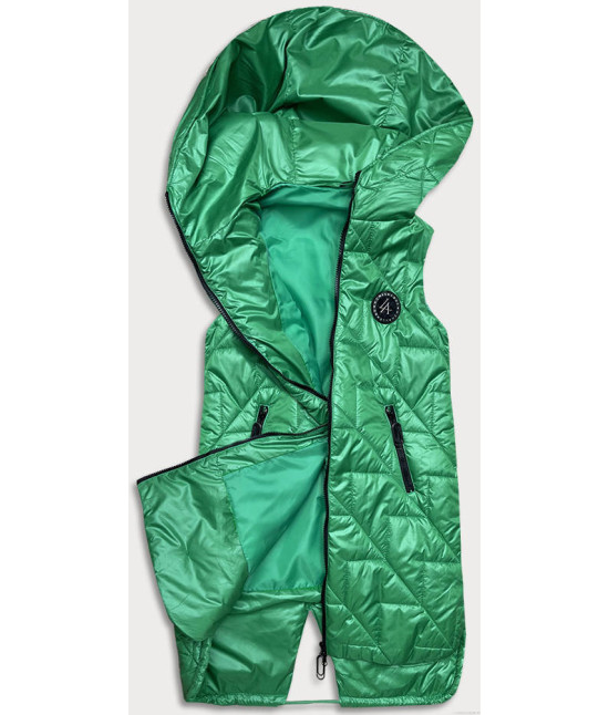 Dámska prešívaná vesta MODA8127 zelená