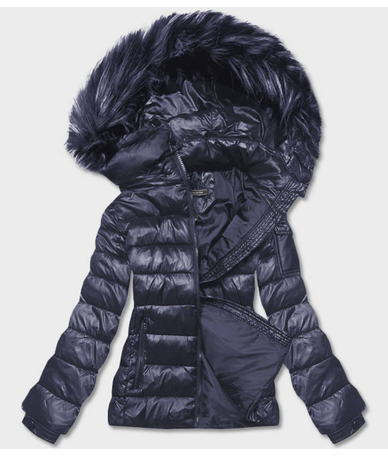 Dámska zimná bunda MODA0129 tmavomodrá