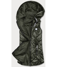 Upraviť: Dámska vesta s kapucňou MODA0129  khaki