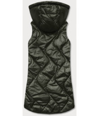 Upraviť: Dámska vesta s kapucňou MODA0129  khaki